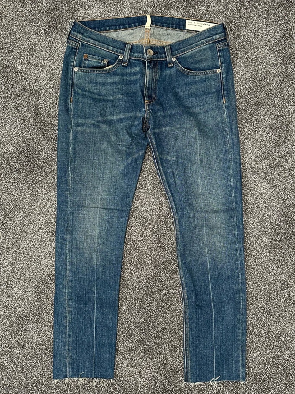 Rag & Bone Skinny Heavy Weight Denim Jeans